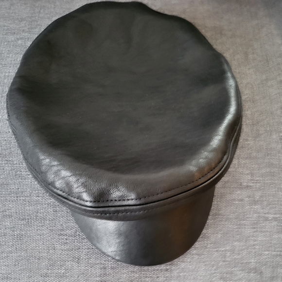 *Brand New* Rag and Bone Leather baker boy hat Size S/M - Picture 2 of 4